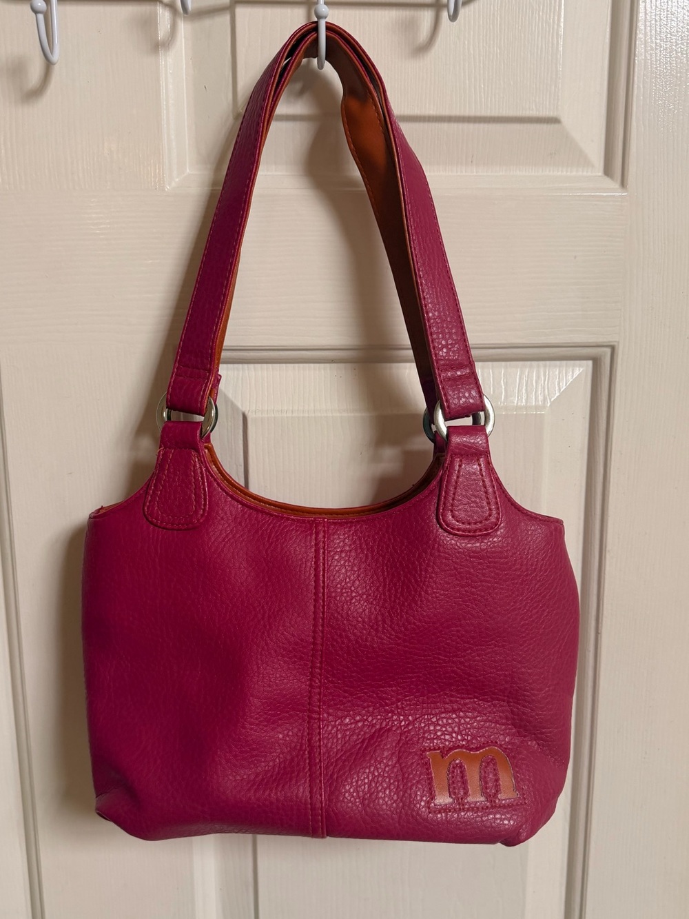 VTG Y2K “M” Monogram Vinyl Mini Shoulder Bag Limited Too Style
